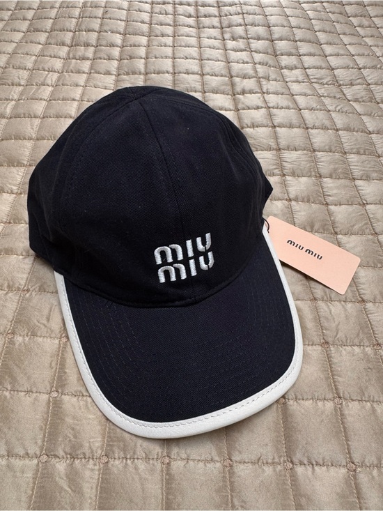 Accessories - Black Baseball Cap Hat with White Trim & White Logo